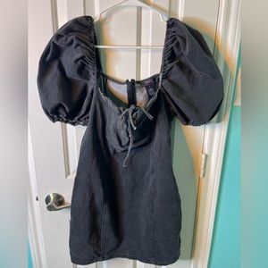 Black denim dress, size large